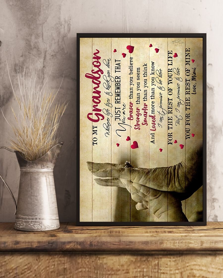 To My Grandson Poster-A Loves Gift