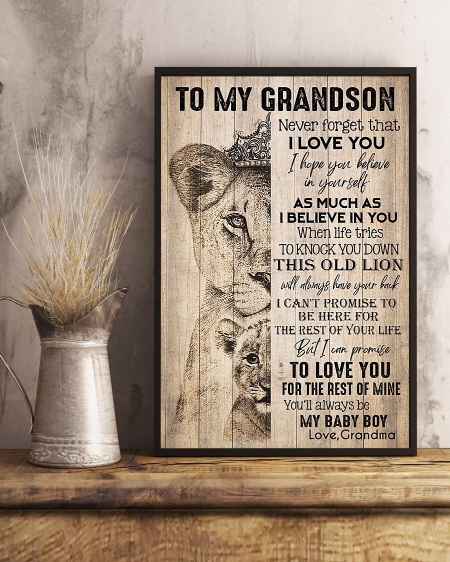 To My Grandson Poster-A Loves Gift