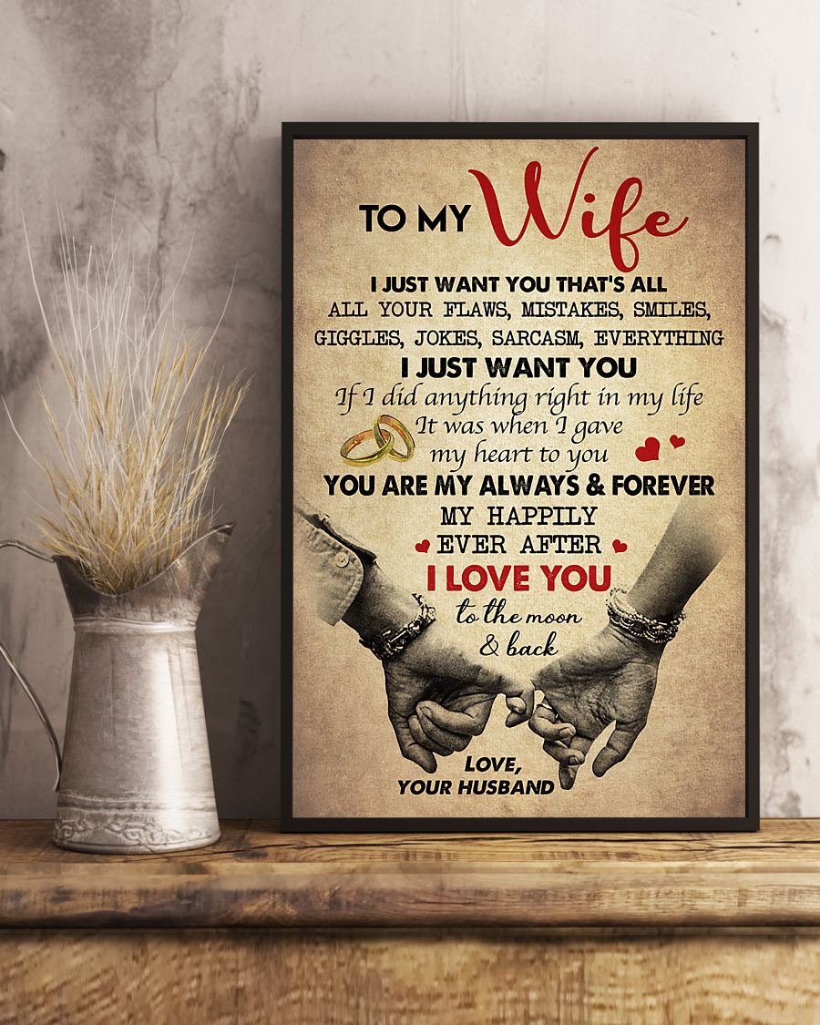 Perfect Gifts For Wife - To My Wife  Poster-A Loves Gift