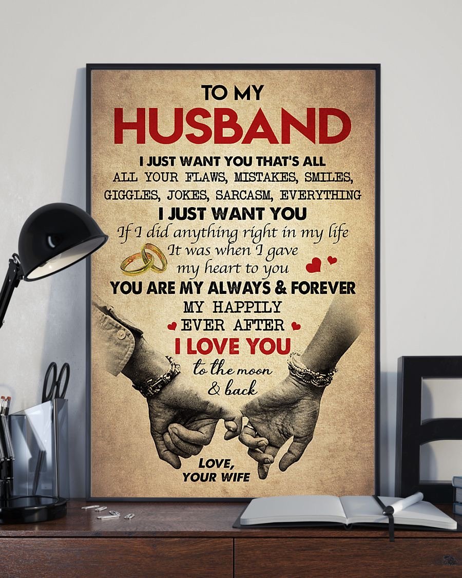 Perfect Gifts For Husband - To My Husband Poster-A Loves Gift
