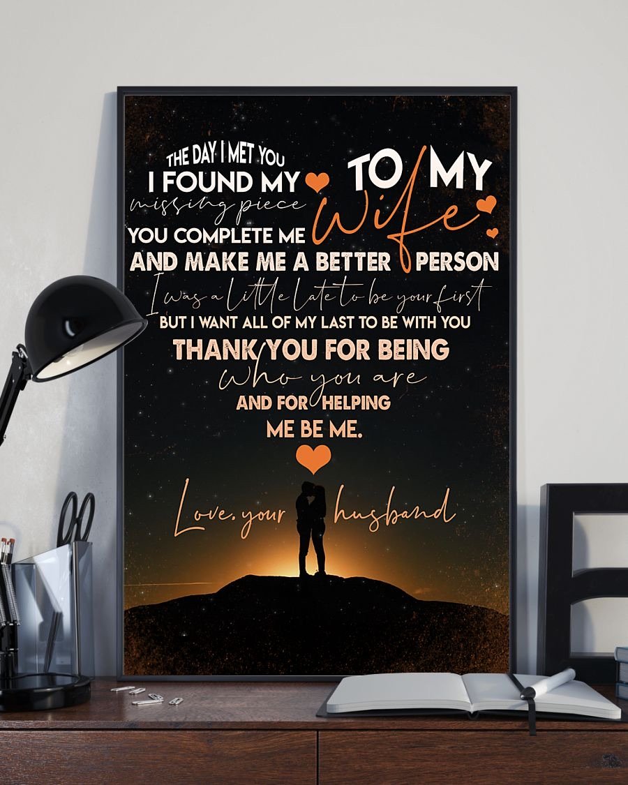 Perfect Gifts For Wife - To My Wife  Poster-A Loves Gift