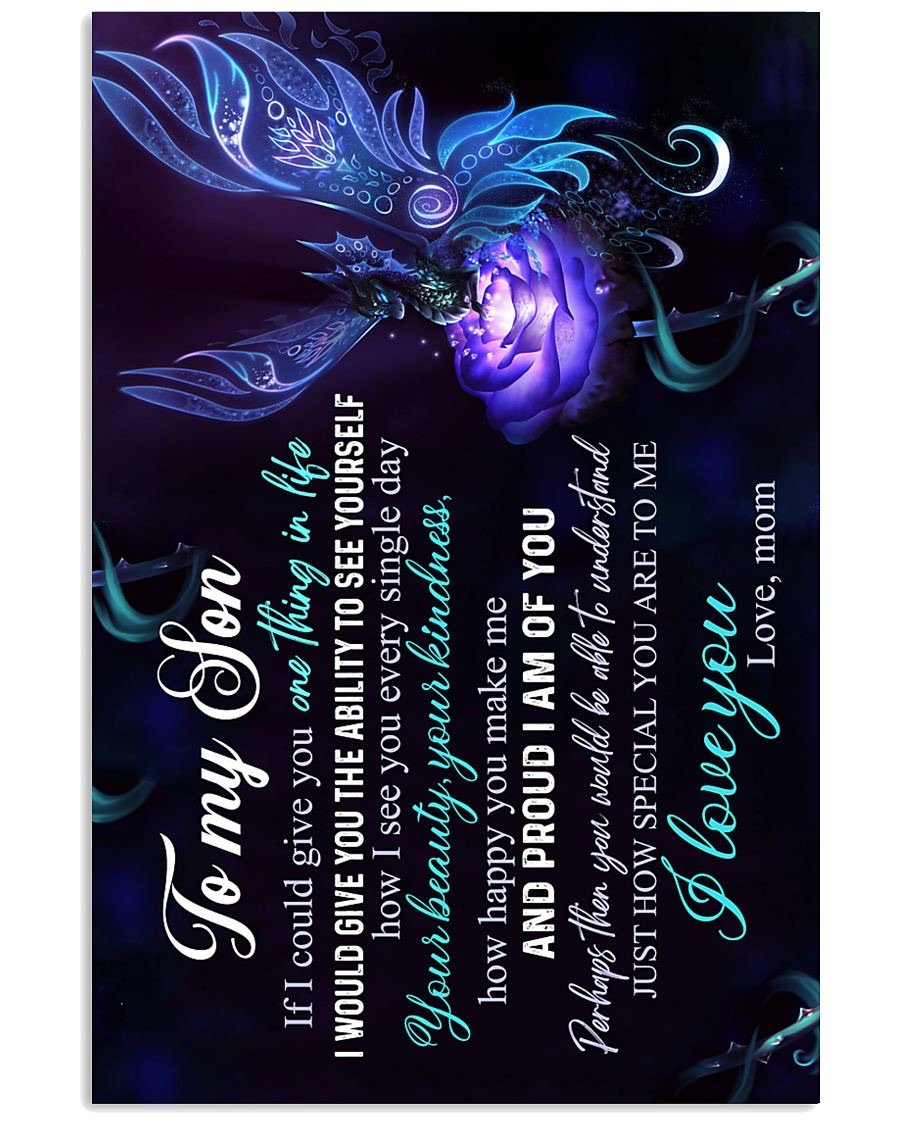 To My Son Poster - Great Gifts For Your Son-A Loves Gift