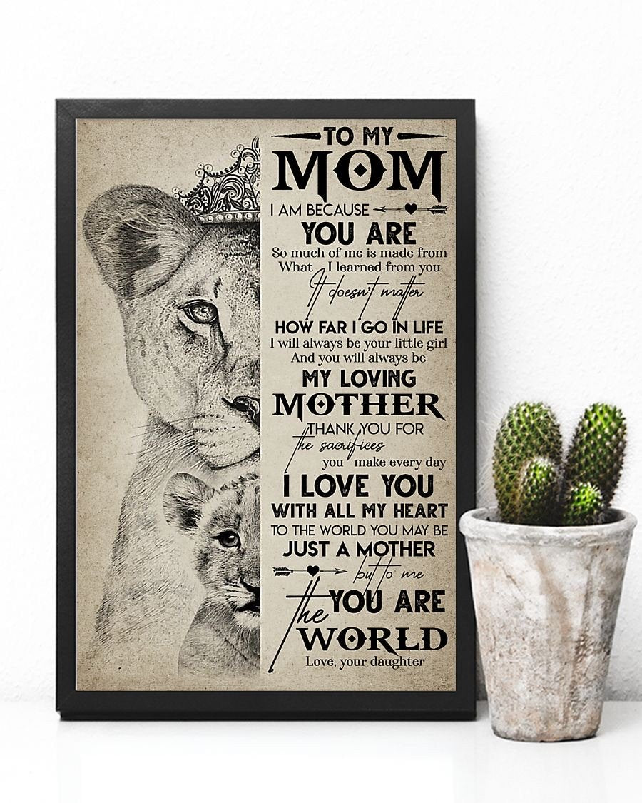 To My Mom Poster-A Loves Gift