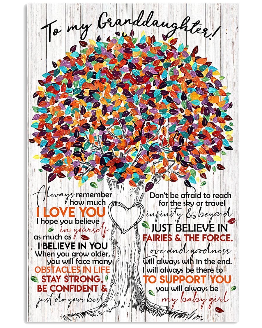 To My Granddaughter Poster-A Loves Gift
