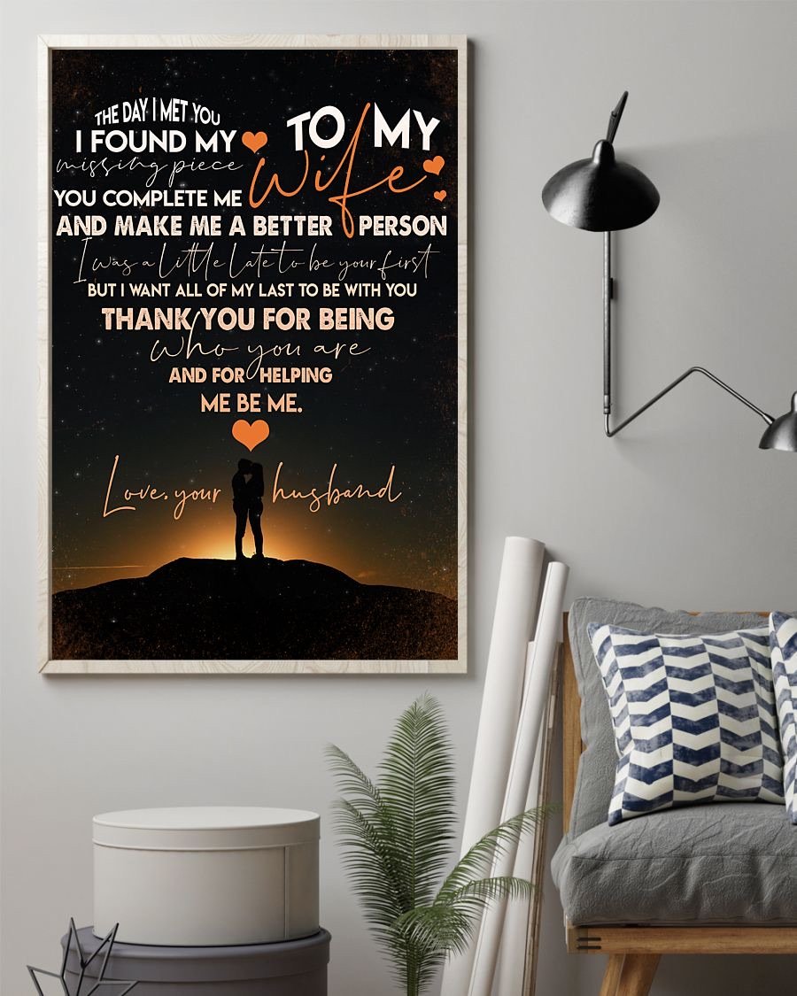 Perfect Gifts For Wife - To My Wife  Poster-A Loves Gift