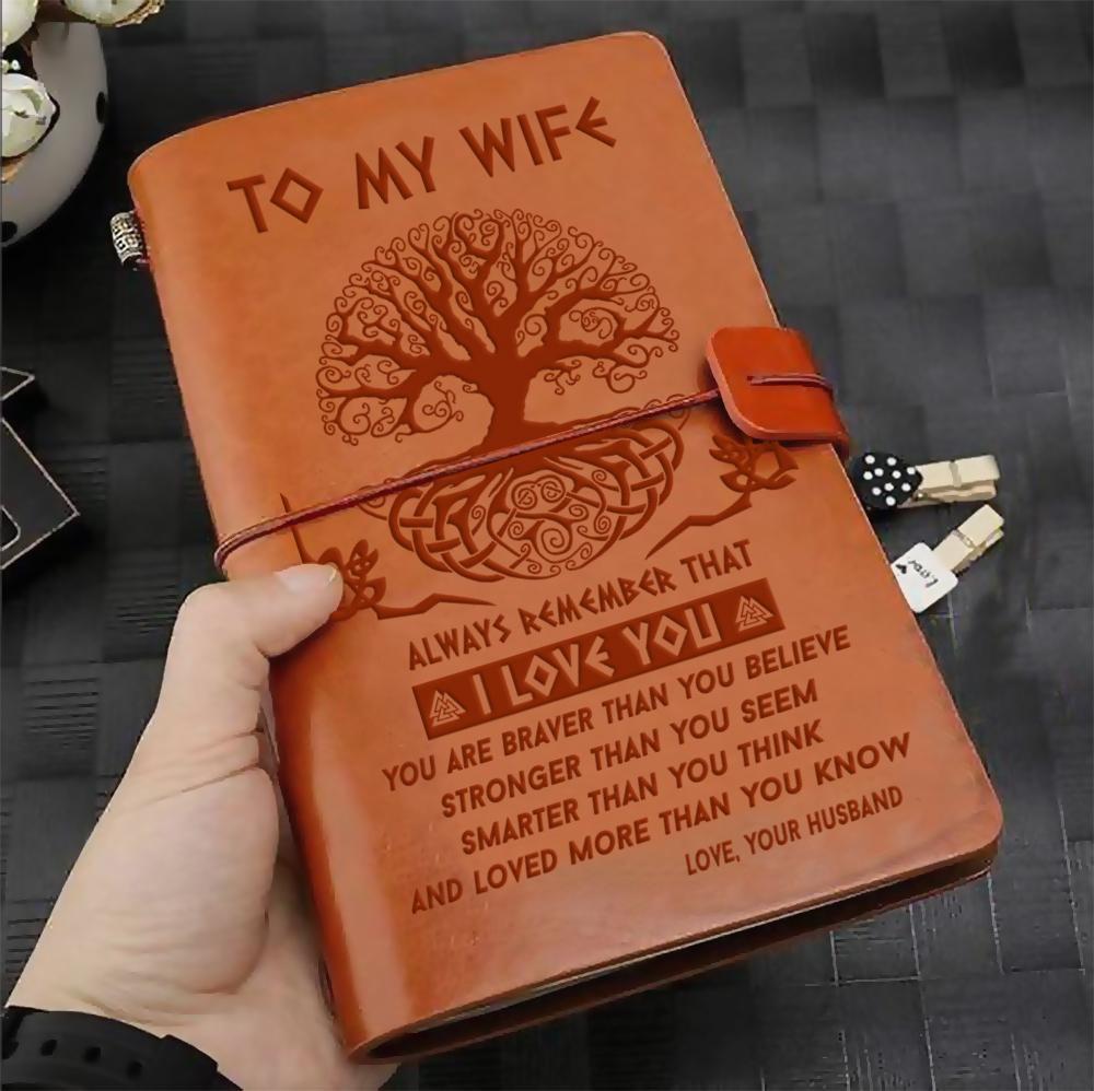 To My Wife - Vintage Journal Notebook-A Loves Gift