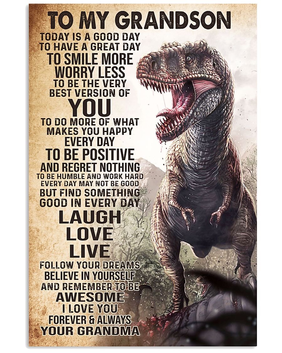 To My Grandson Poster-A Loves Gift
