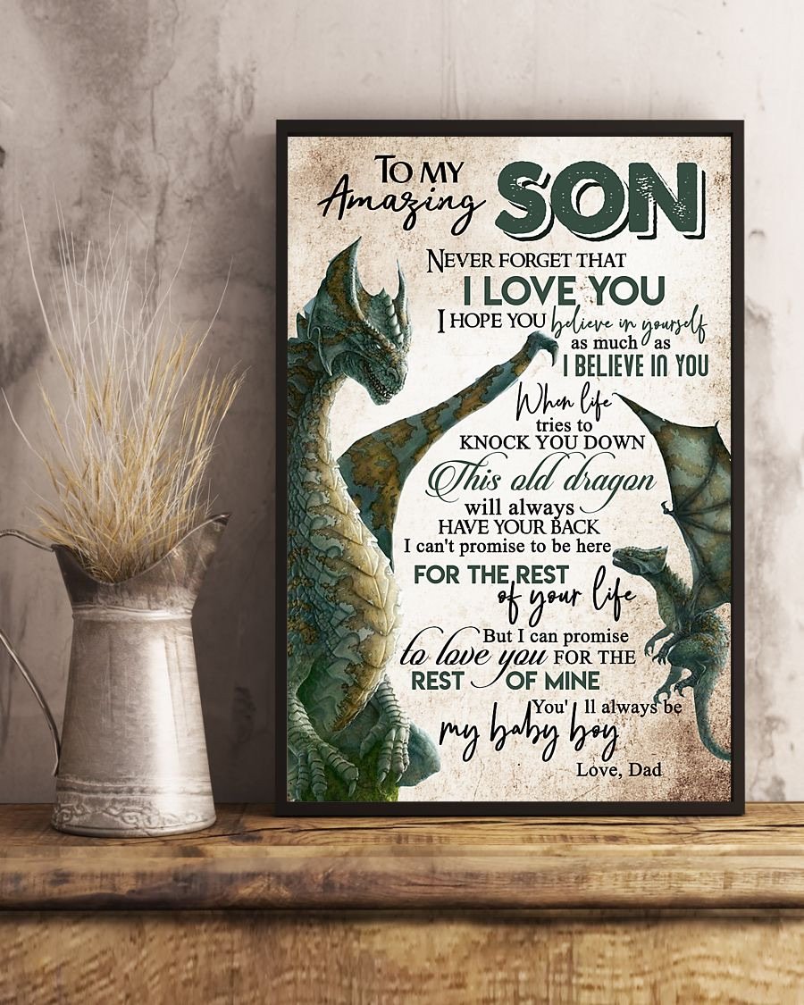 To My Son Poster - Great Gifts For Your Son-A Loves Gift