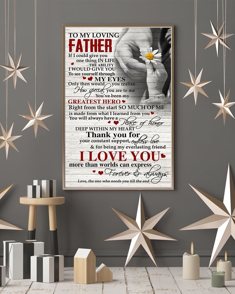 To My Dad Poster-A Loves Gift
