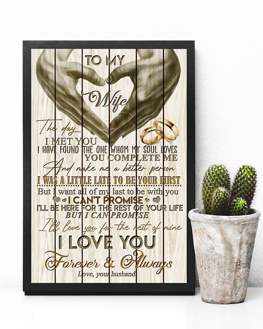 Perfect Gifts For Wife - To My Wife  Poster-A Loves Gift