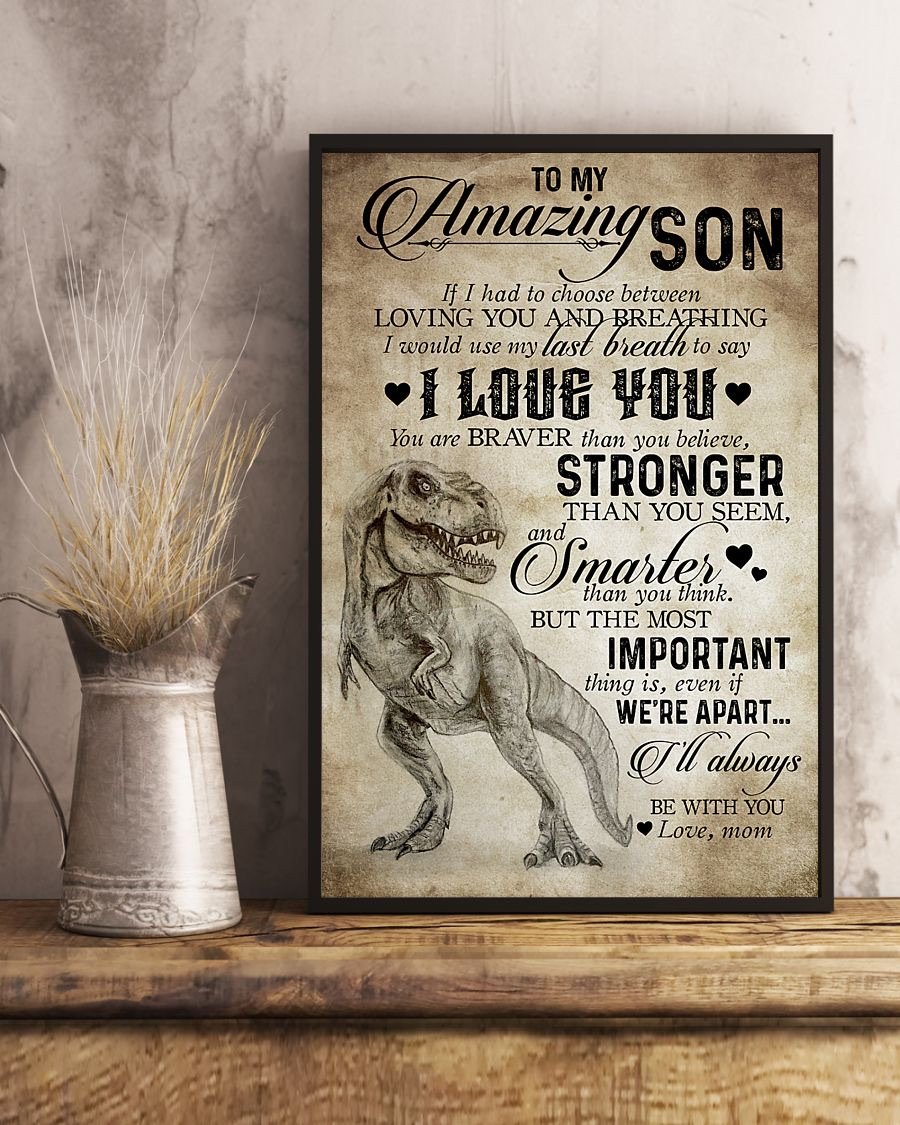 To My Son Poster - Great Gifts For Your Son-A Loves Gift