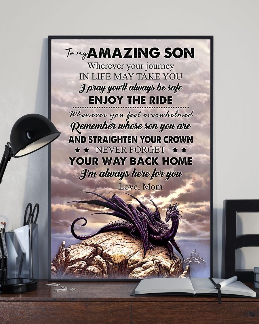 To My Son Poster - Great Gifts For Your Son-A Loves Gift