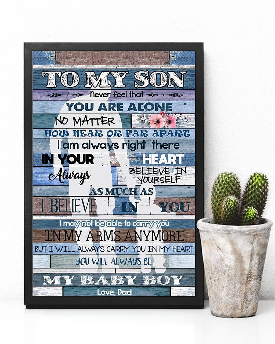 To My Son Poster - Great Gifts For Your Son-A Loves Gift