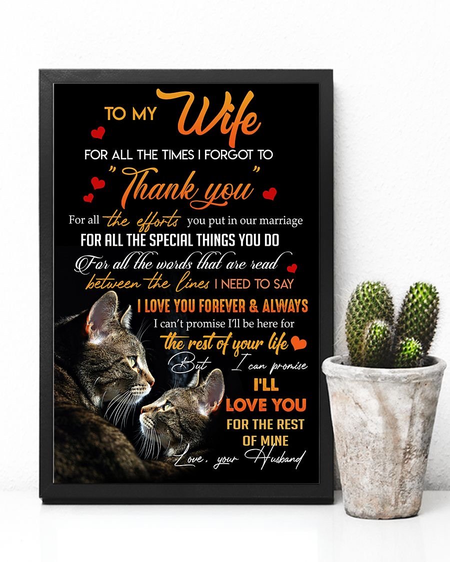 Perfect Gifts For Wife - To My Wife  Poster-A Loves Gift