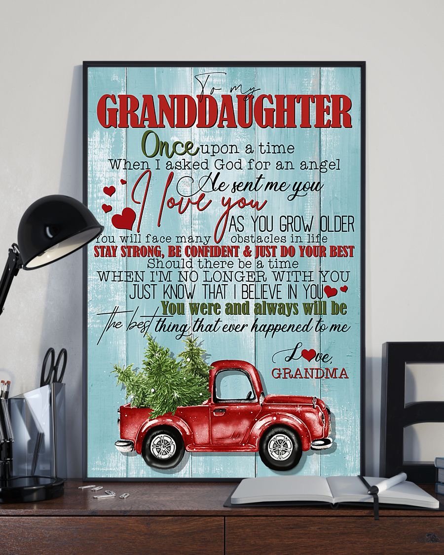 To My Granddaughter Poster-A Loves Gift