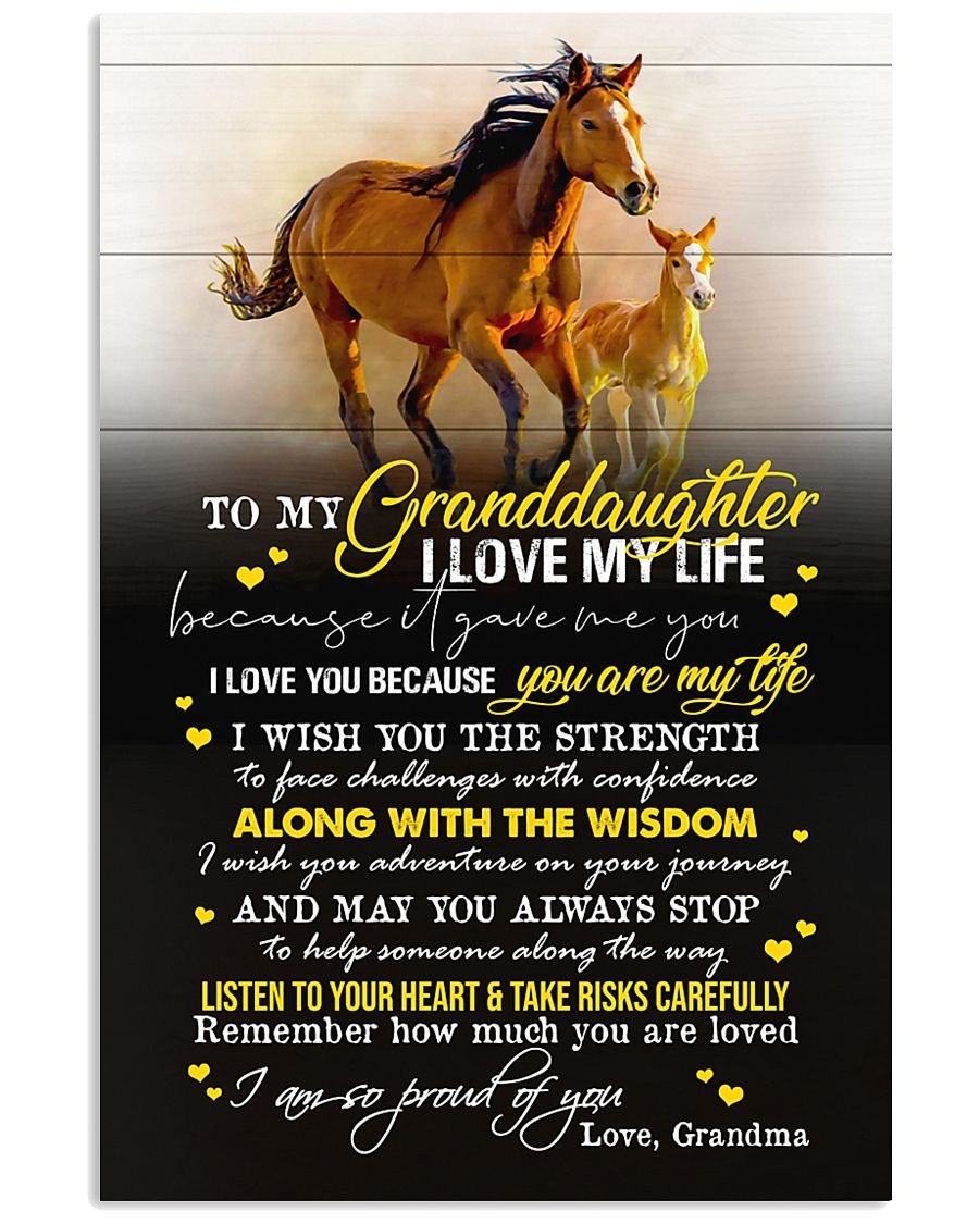 To My Granddaughter Poster-A Loves Gift