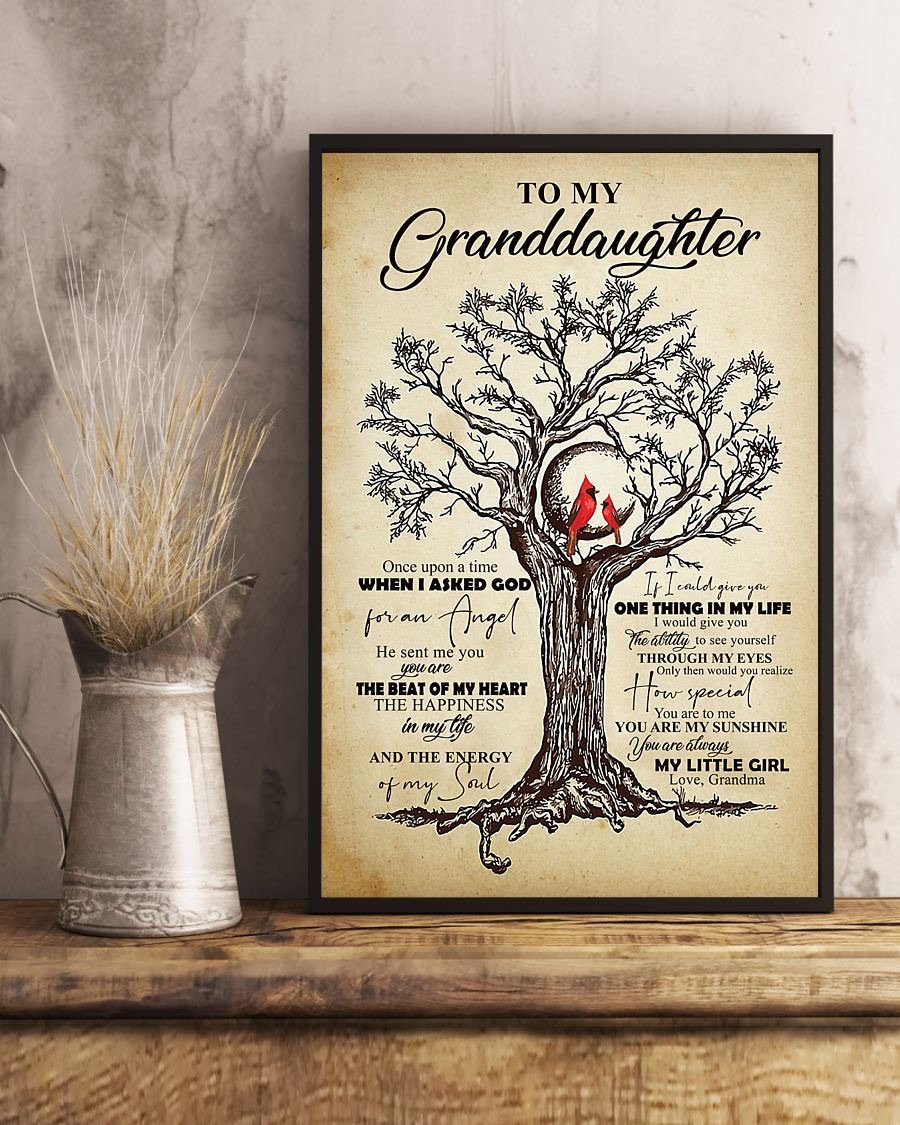 To My Granddaughter Poster-A Loves Gift