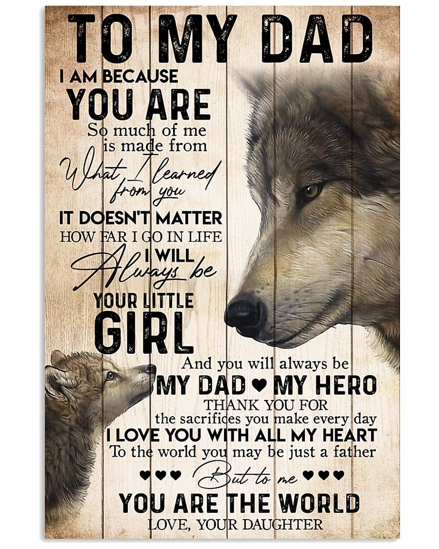 To My Dad Poster-A Loves Gift
