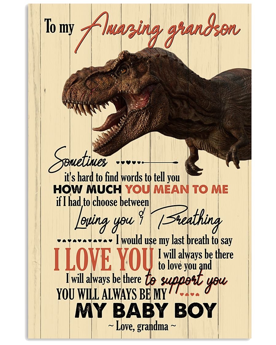 To My Grandson Poster-A Loves Gift