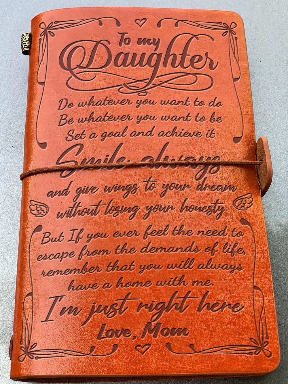 To My Daughter - Vintage Journal Notebook-A Loves Gift