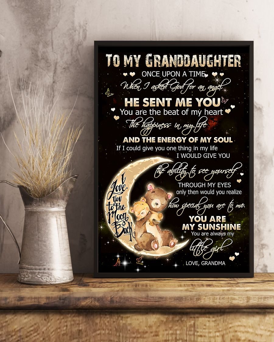 To My Granddaughter Poster-A Loves Gift