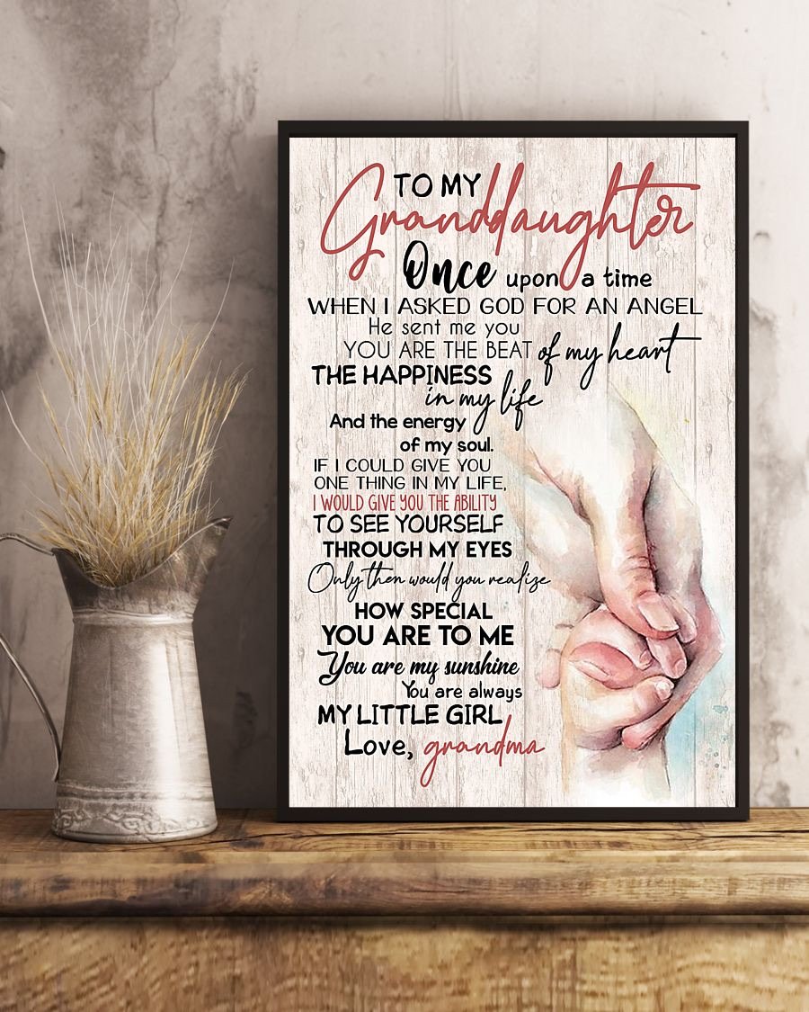 To My Granddaughter Poster-A Loves Gift