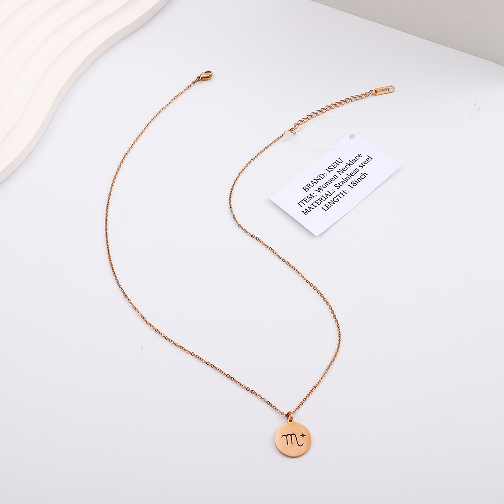 ISEIU Women Constellation Stainless Steel Necklace