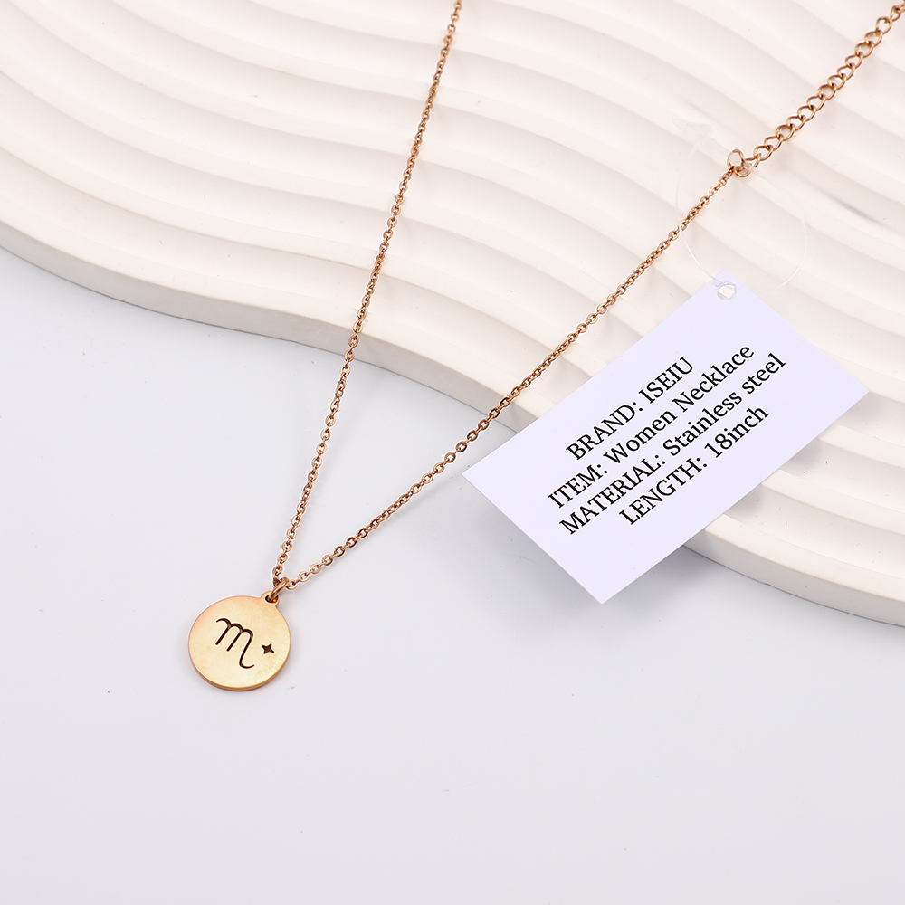 ISEIU Women Constellation Stainless Steel Necklace