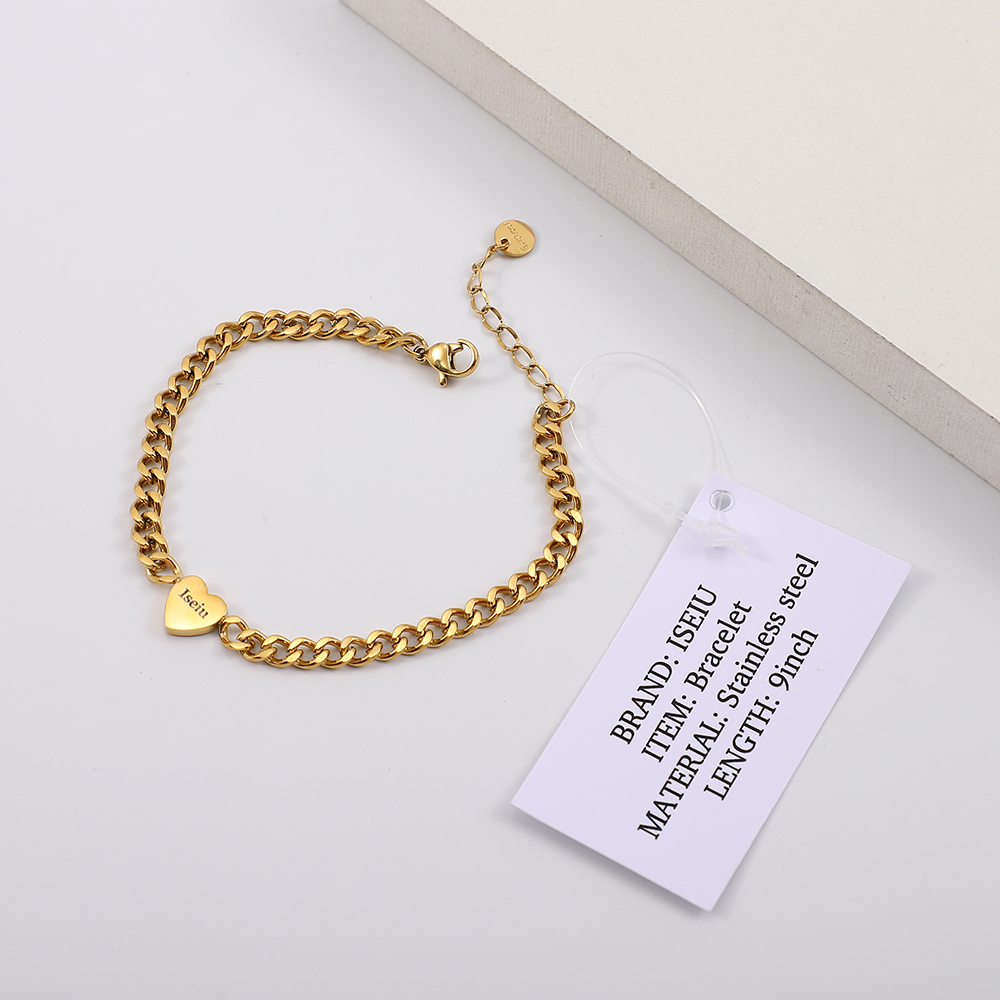 ISEIU Love Stainless Steel Women Bracelet