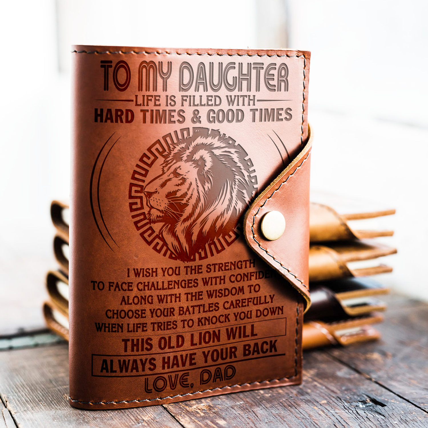 DAUGHTER DAD - HAVE YOUR BACK - JOURNAL COVER-A Loves Gift