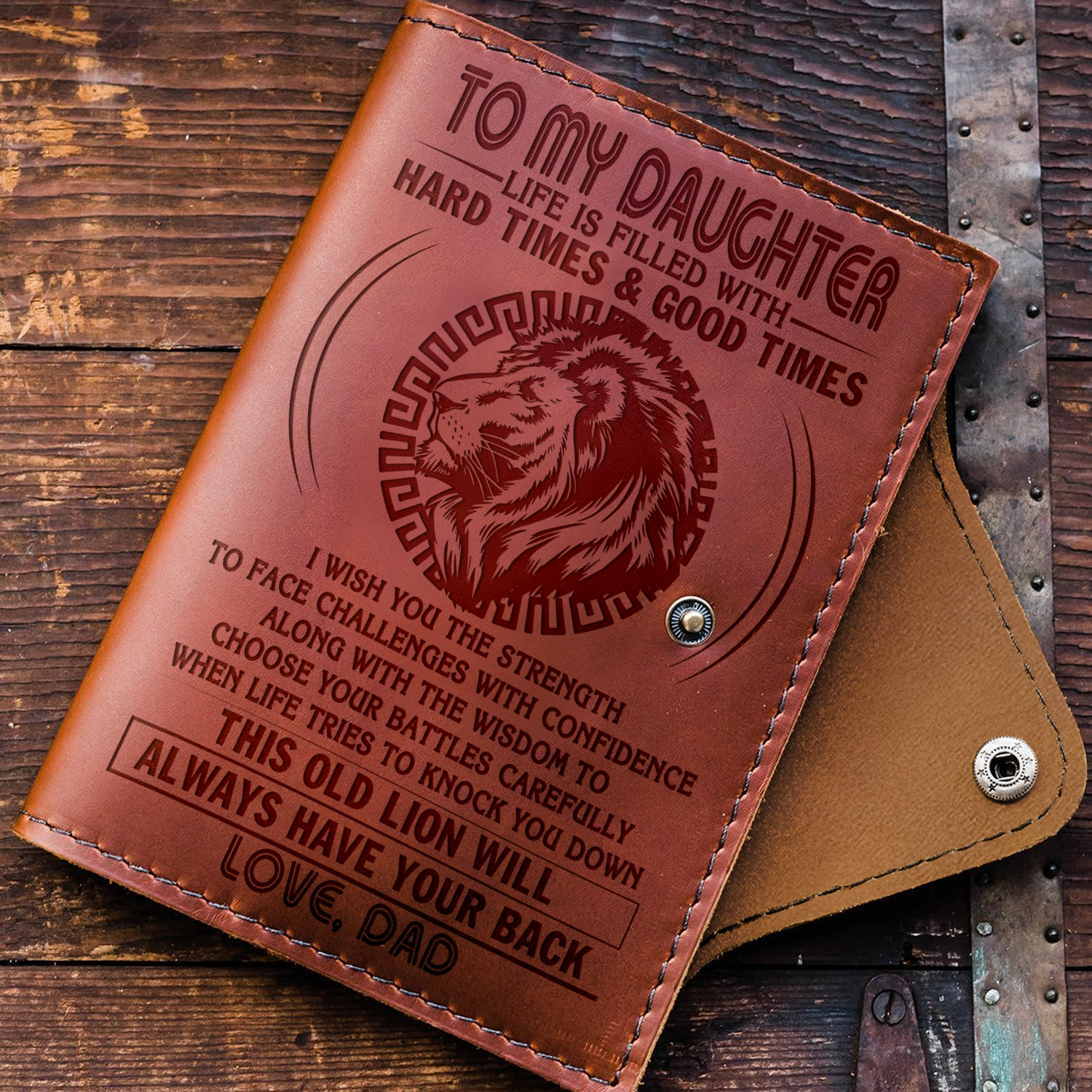 DAUGHTER DAD - HAVE YOUR BACK - JOURNAL COVER-A Loves Gift