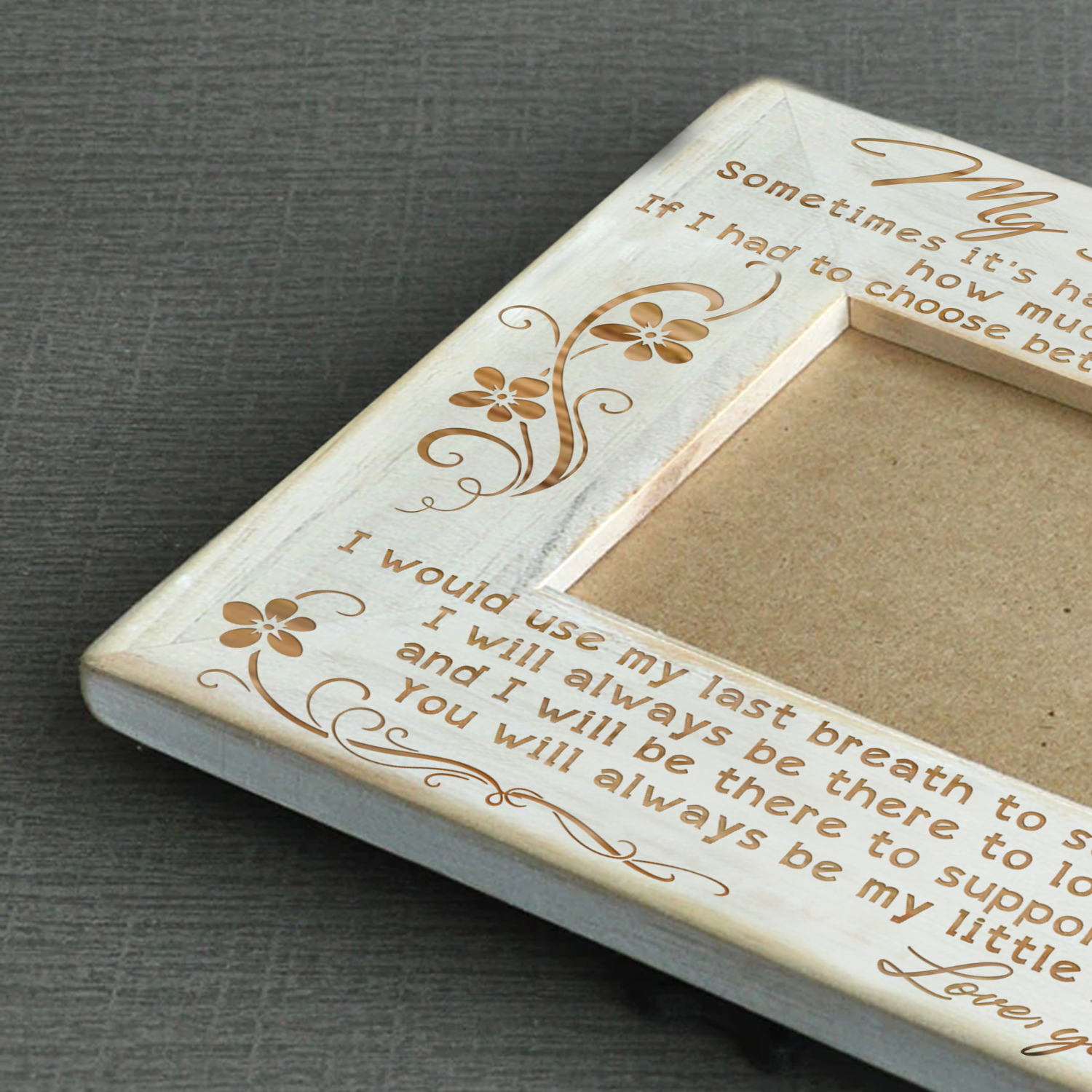 DAUGHTER DADDY - SUPPORT YOU - WOOD FRAME-A Loves Gift