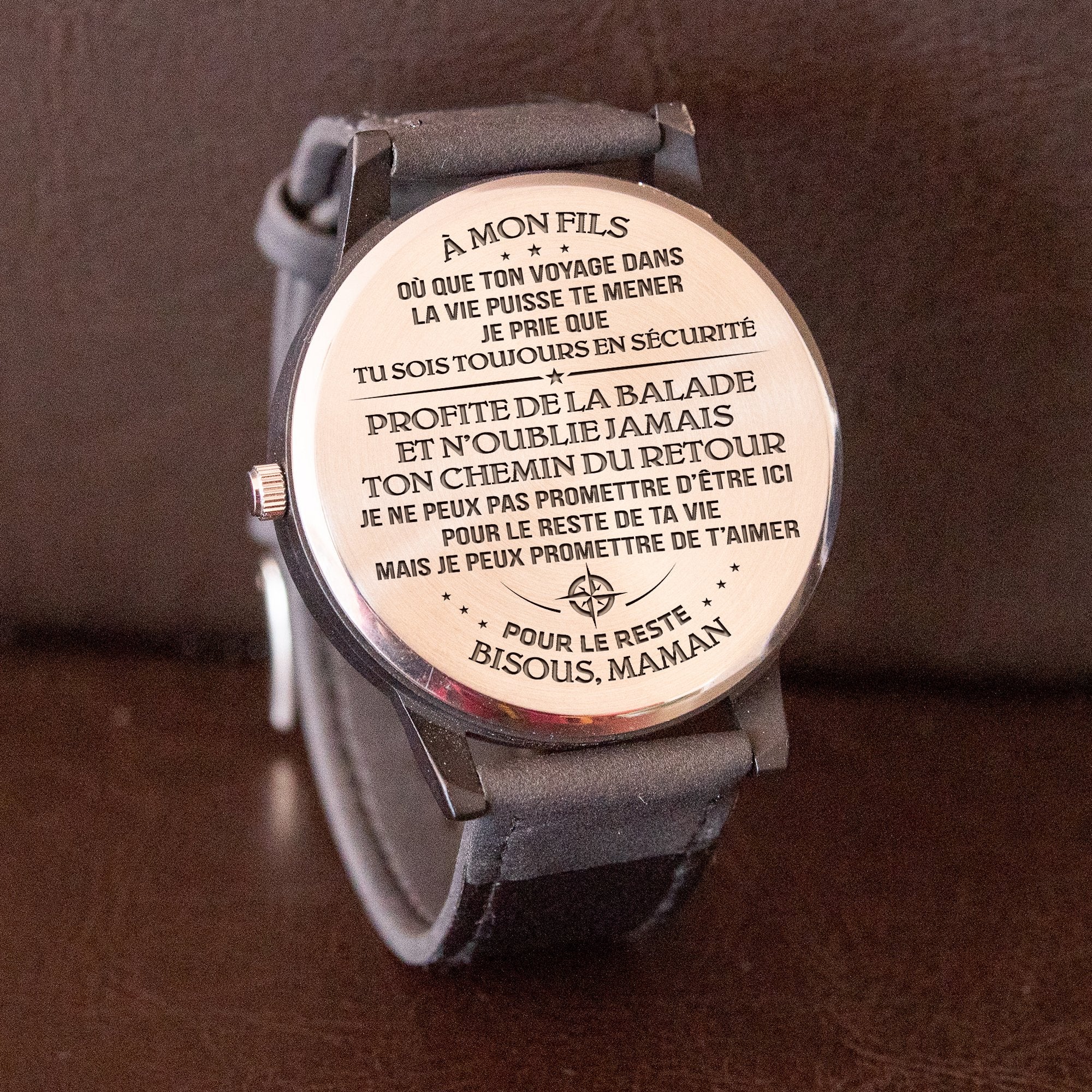 LE FILS À MAMAN - PROFITE DE LA BALADE - BEE WATCH Black Braun