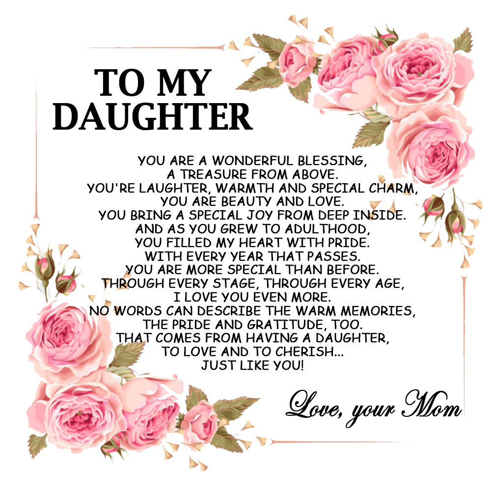 To My Daughter Alluring Beauty Necklace - Gift For Daughter-A Loves Gift