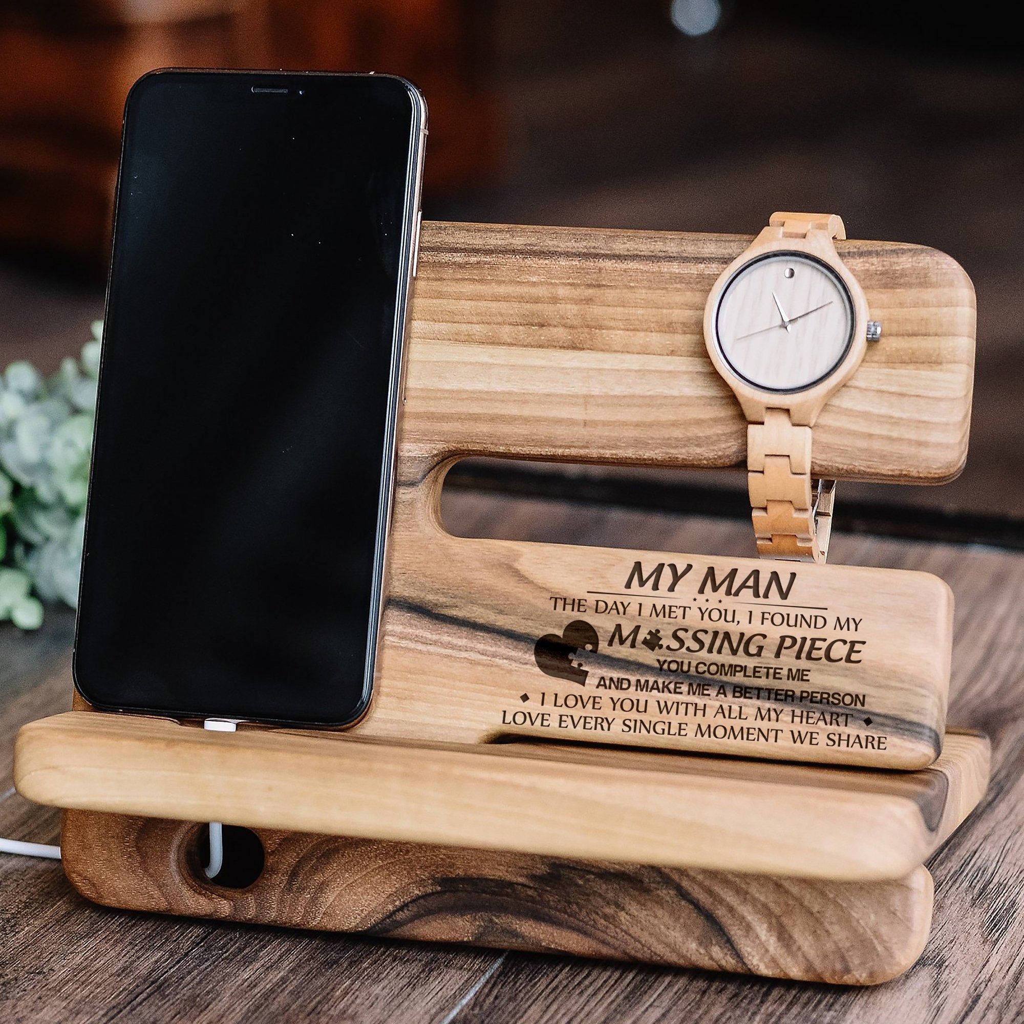 MY MAN - MY MISSING PIECE - DOCKING STATION-A Loves Gift