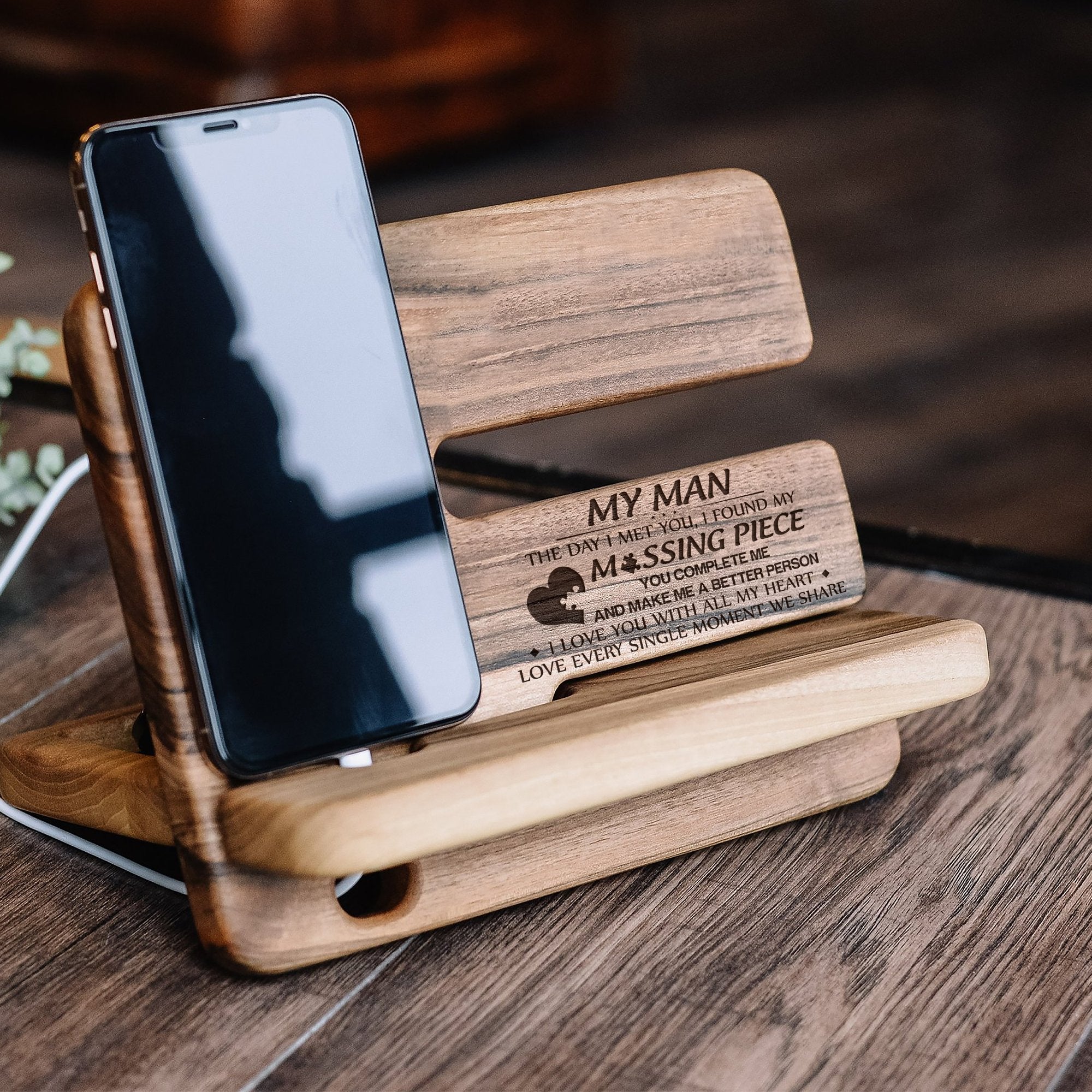 MY MAN - MY MISSING PIECE - DOCKING STATION-A Loves Gift