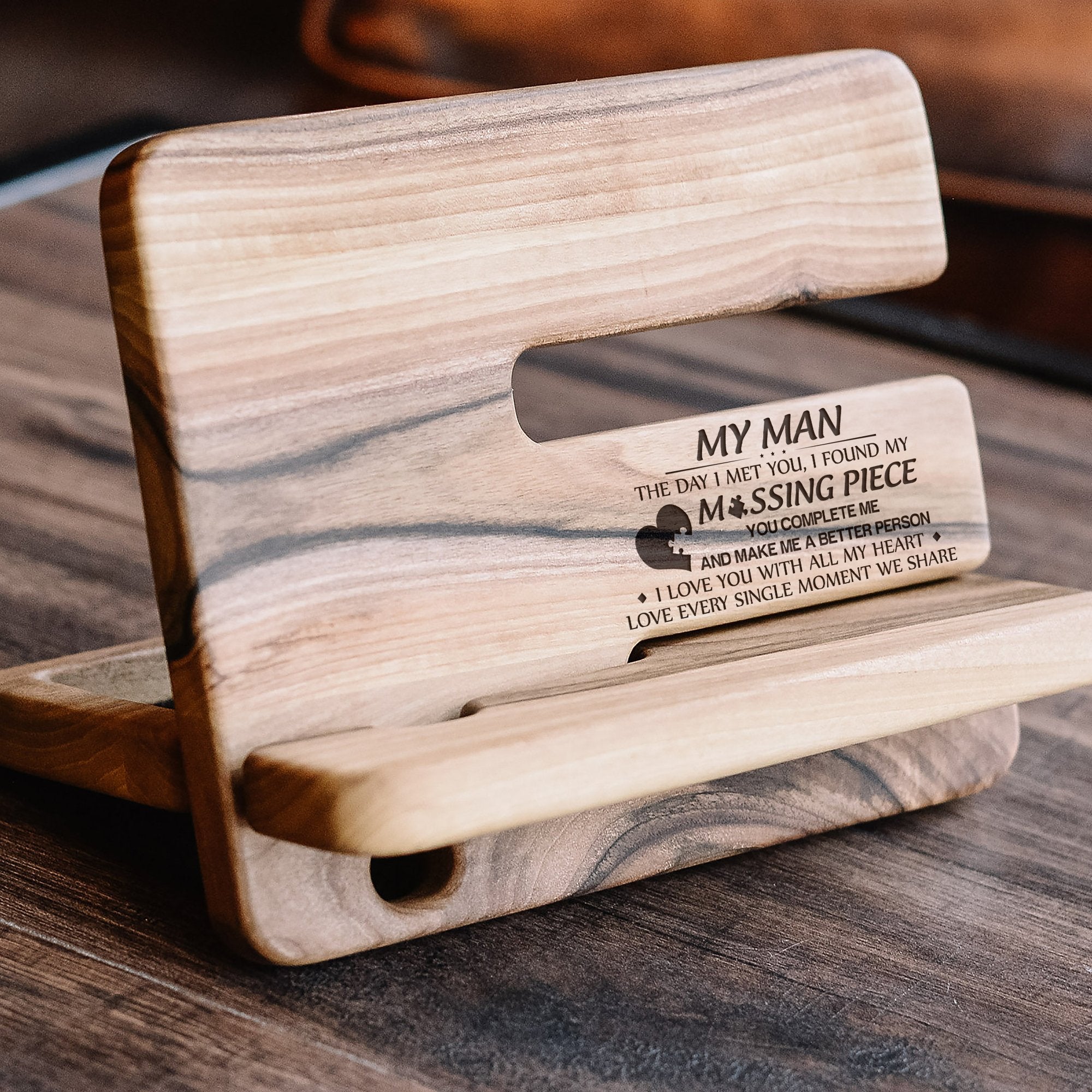 MY MAN - MY MISSING PIECE - DOCKING STATION-A Loves Gift