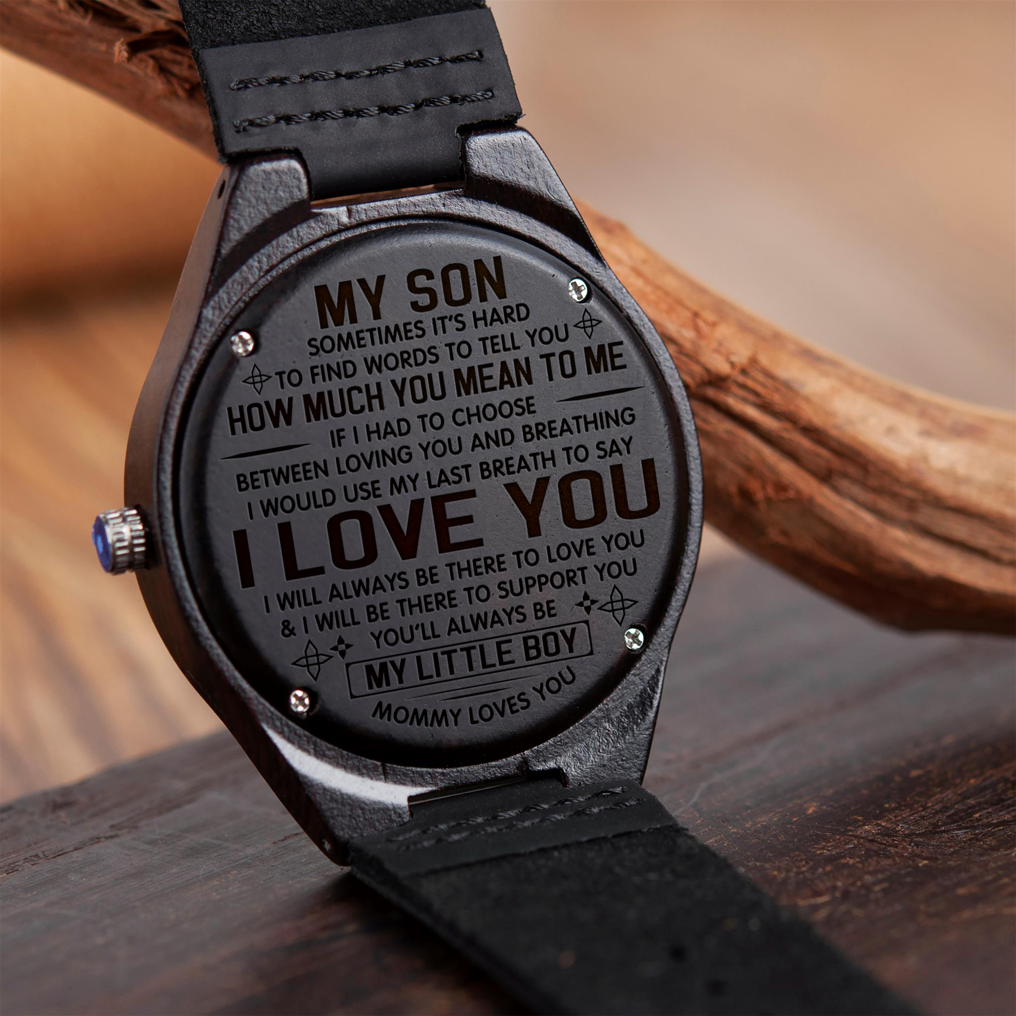 SON MOMMY - LOVING YOU - WOOD WATCH