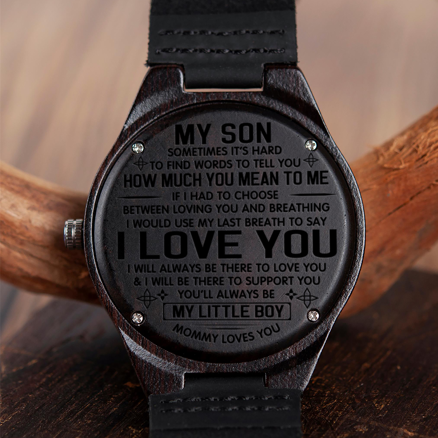 SON MOMMY - LOVING YOU - WOOD WATCH