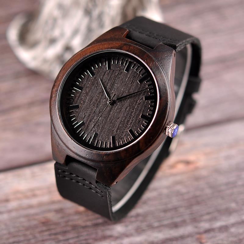 GREAT GIFTS FOR HUSBAND ENGRAVED WOODEN WATCH-A Loves Gift