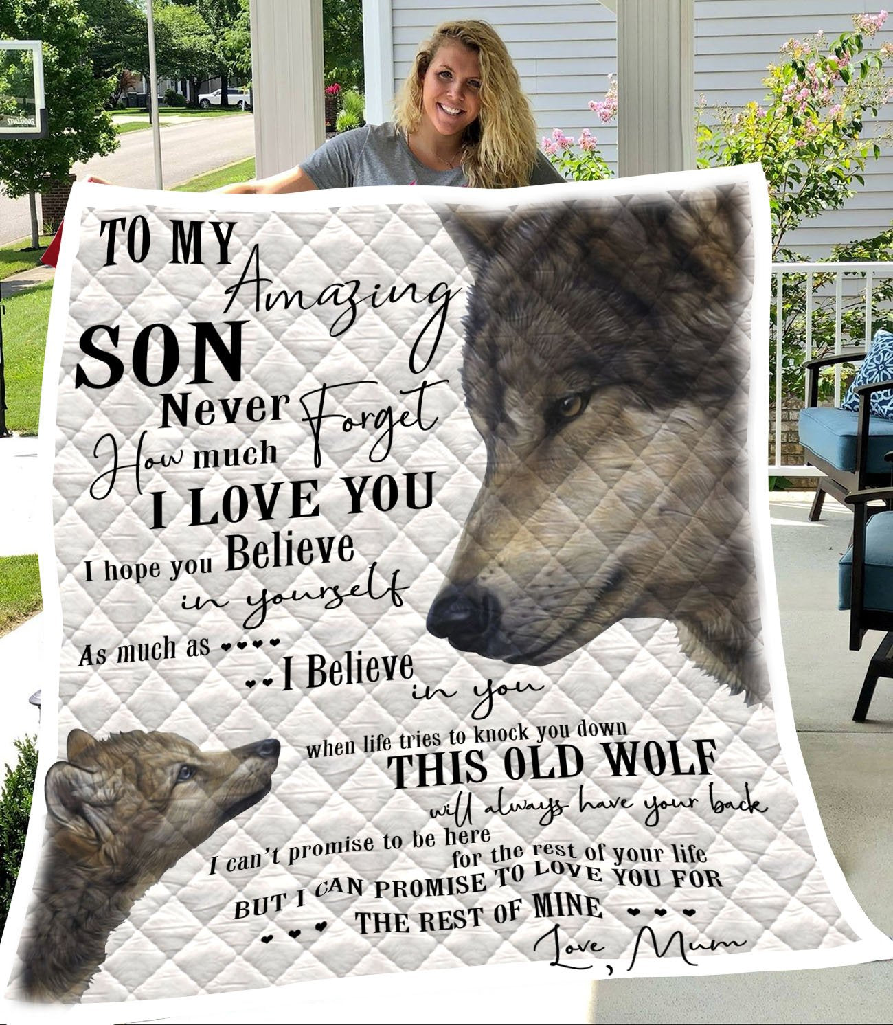 Custom To My Son Blanket - Fleece Blanket (New Custom)-A Loves Gift