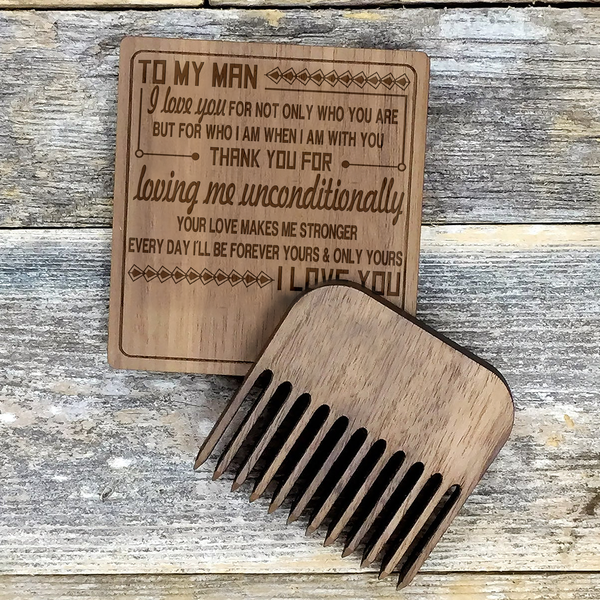 MY MAN - UNCONDITIONALLY - BEARD COMB