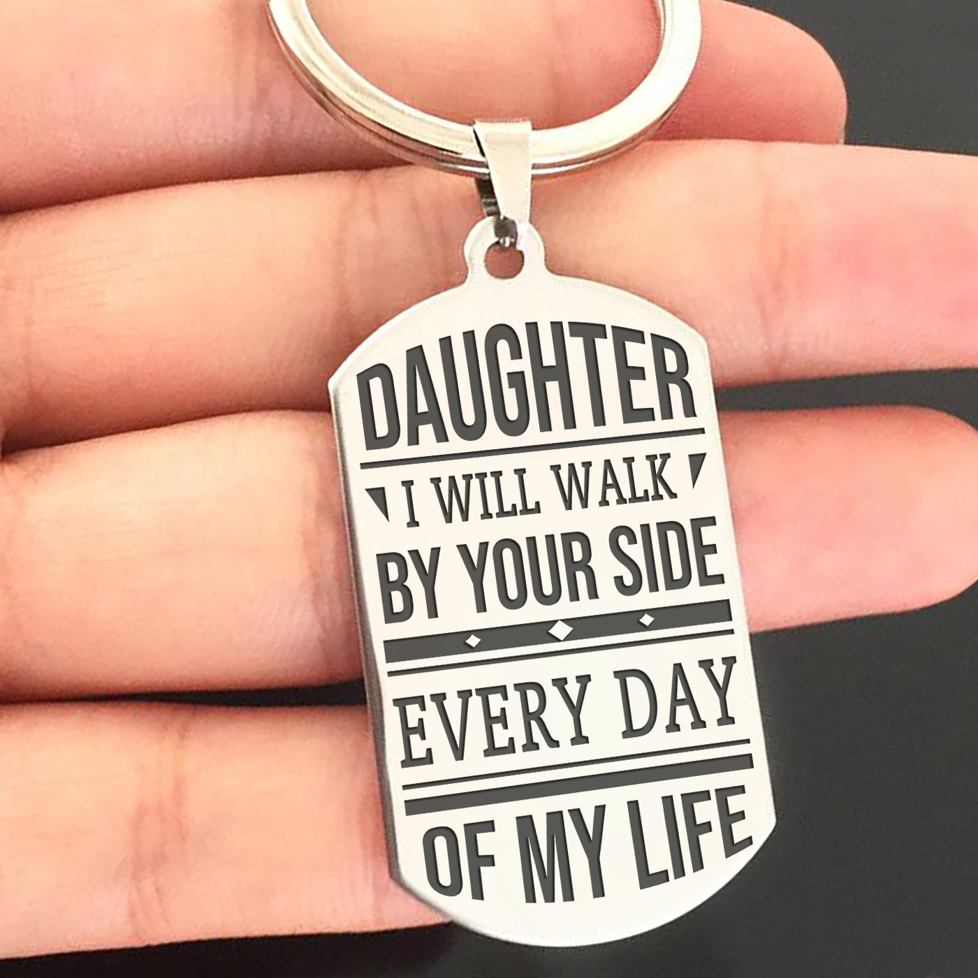 DAUGHTER - BY YOUR SIDE - KEY CHAIN 1