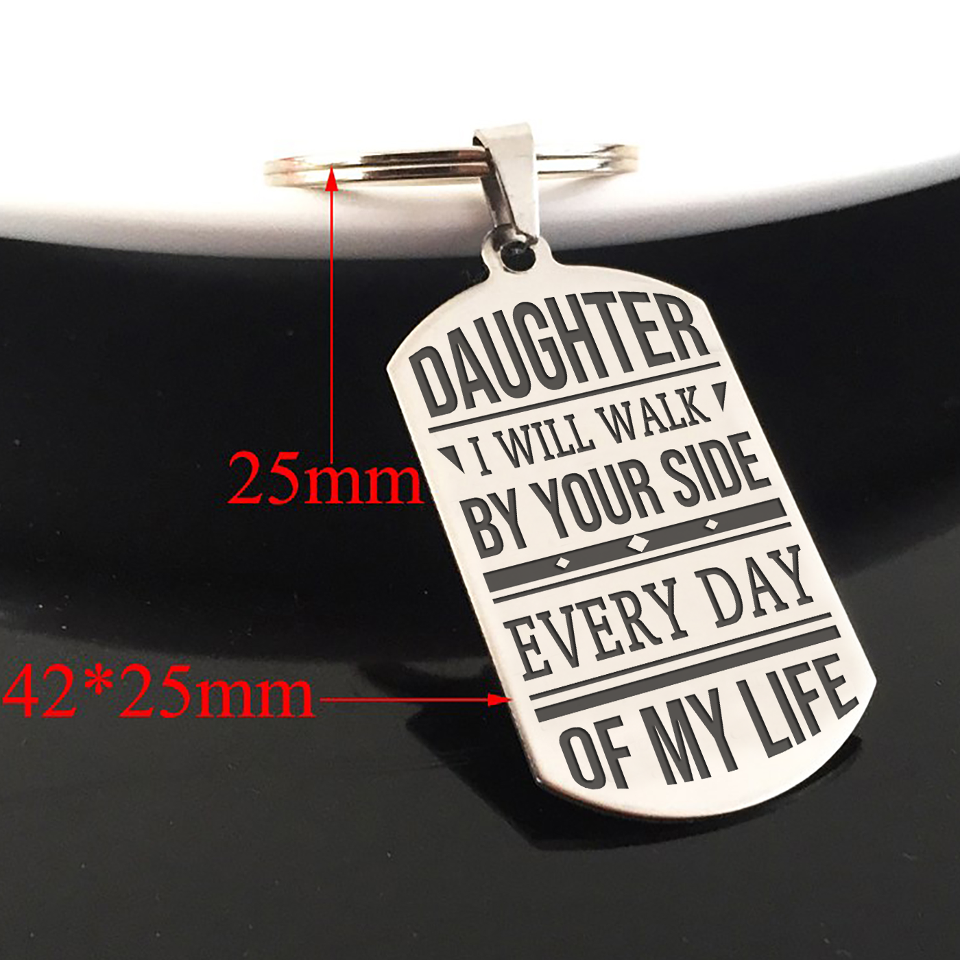 DAUGHTER - BY YOUR SIDE - KEY CHAIN 1
