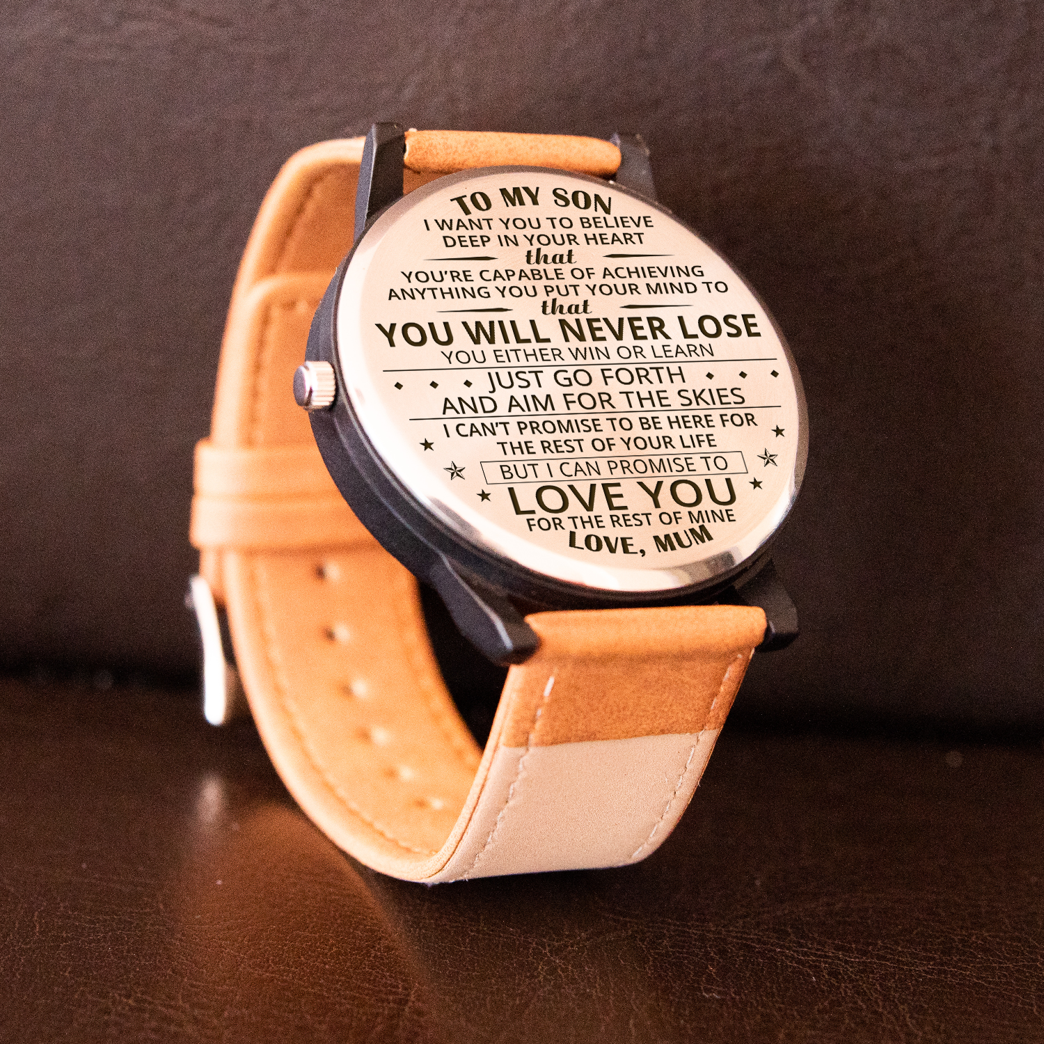 SON MUM - NEVER LOSE - BEE WATCH white blank