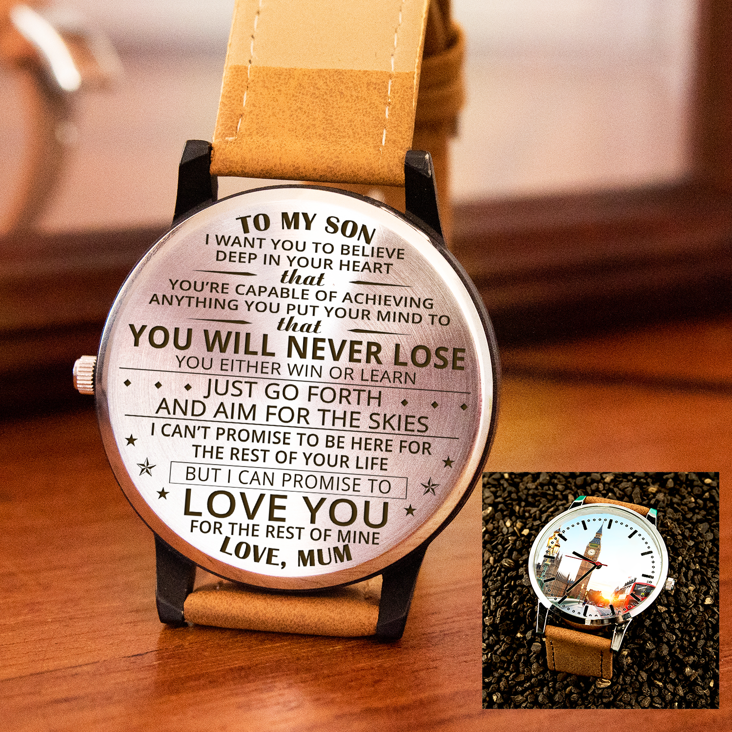 SON MUM - NEVER LOSE - BEE WATCH customised design