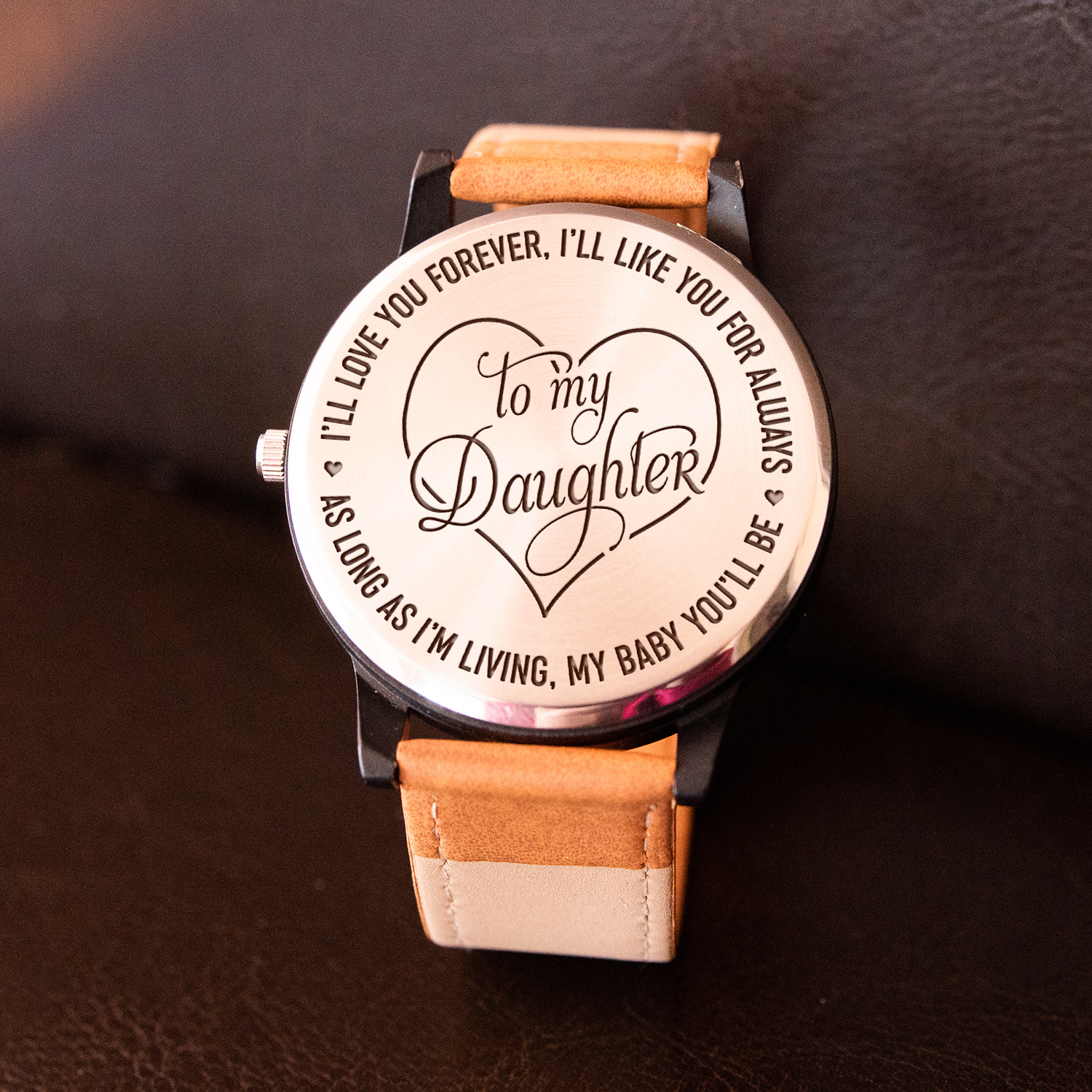 DAUGHTER - LOVE YOU FOREVER - BEE WATCH Black Braun