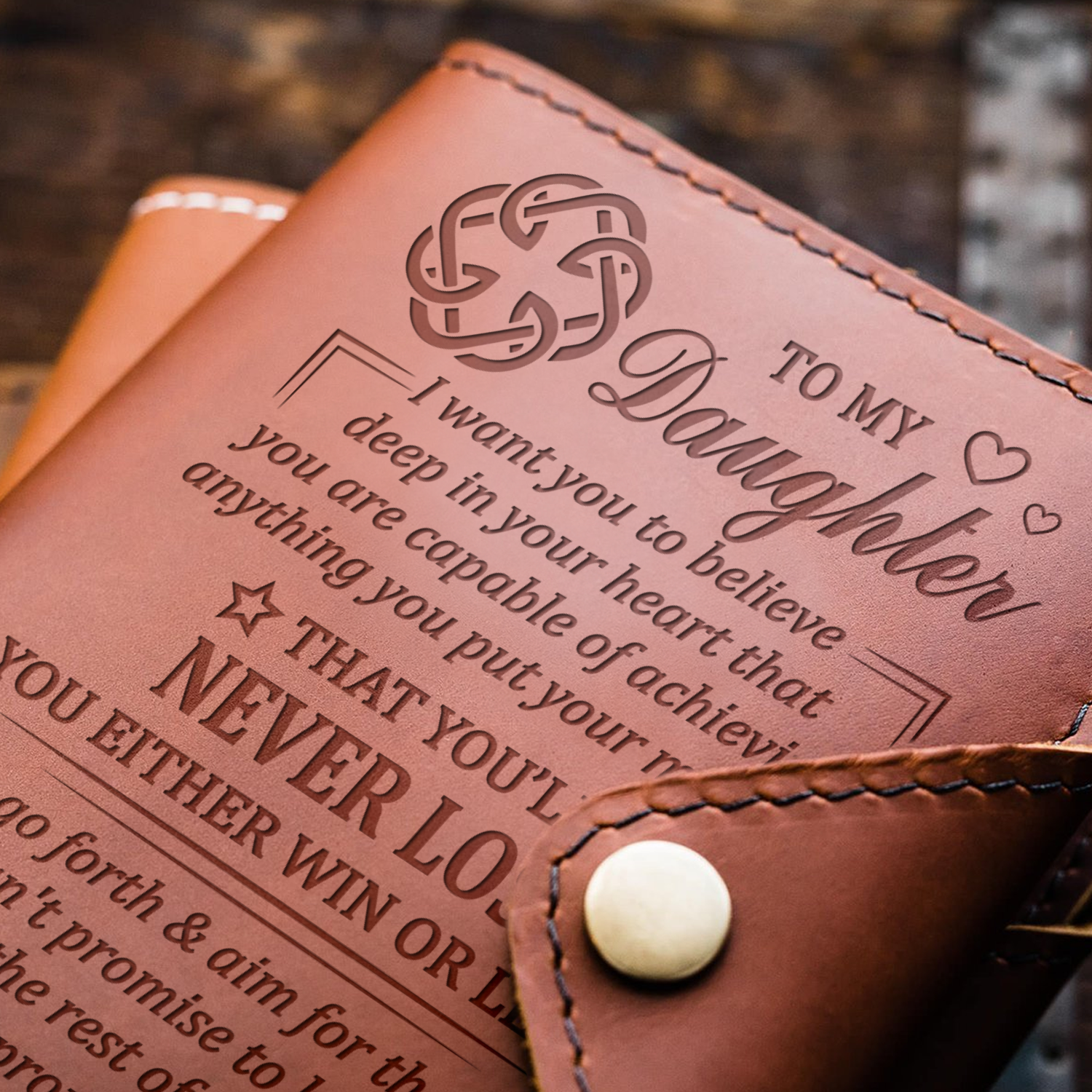 DAUGHTER DADDY - BELIEVE - JOURNAL COVER-A Loves Gift