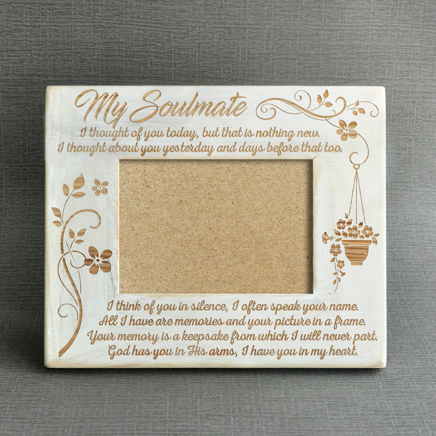 SOULMATE - IN MY HEART - WOOD FRAME-A Loves Gift