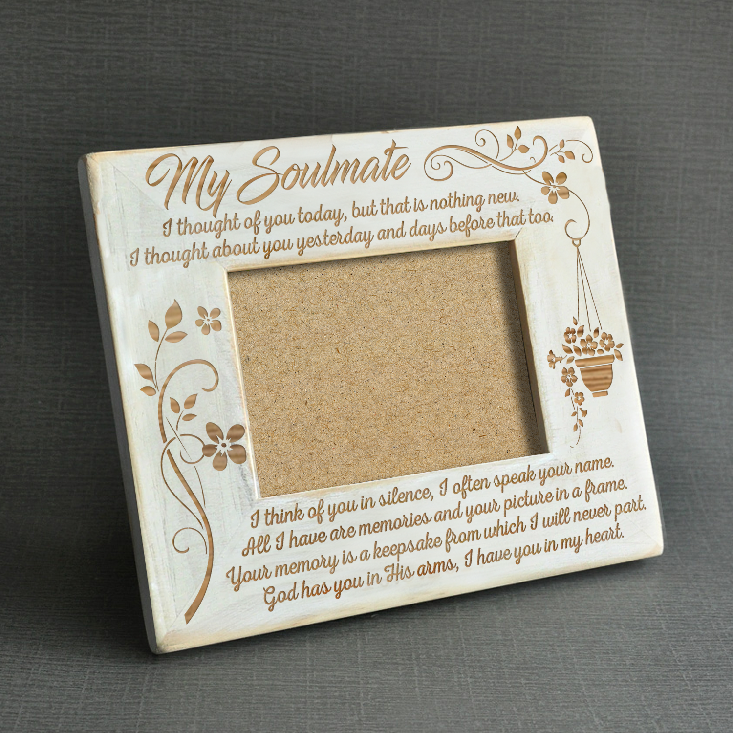 SOULMATE - IN MY HEART - WOOD FRAME-A Loves Gift